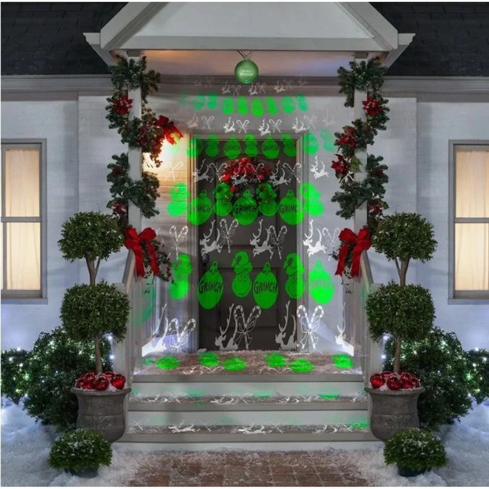 Gemmy‎ LightShow Grinch Swirling Multi Color Christmas Indoor Light Projector